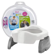 Potette Plus 2-in-1 Travel Potty and Trainer Seat - Dual-Purpose Potty Traini...