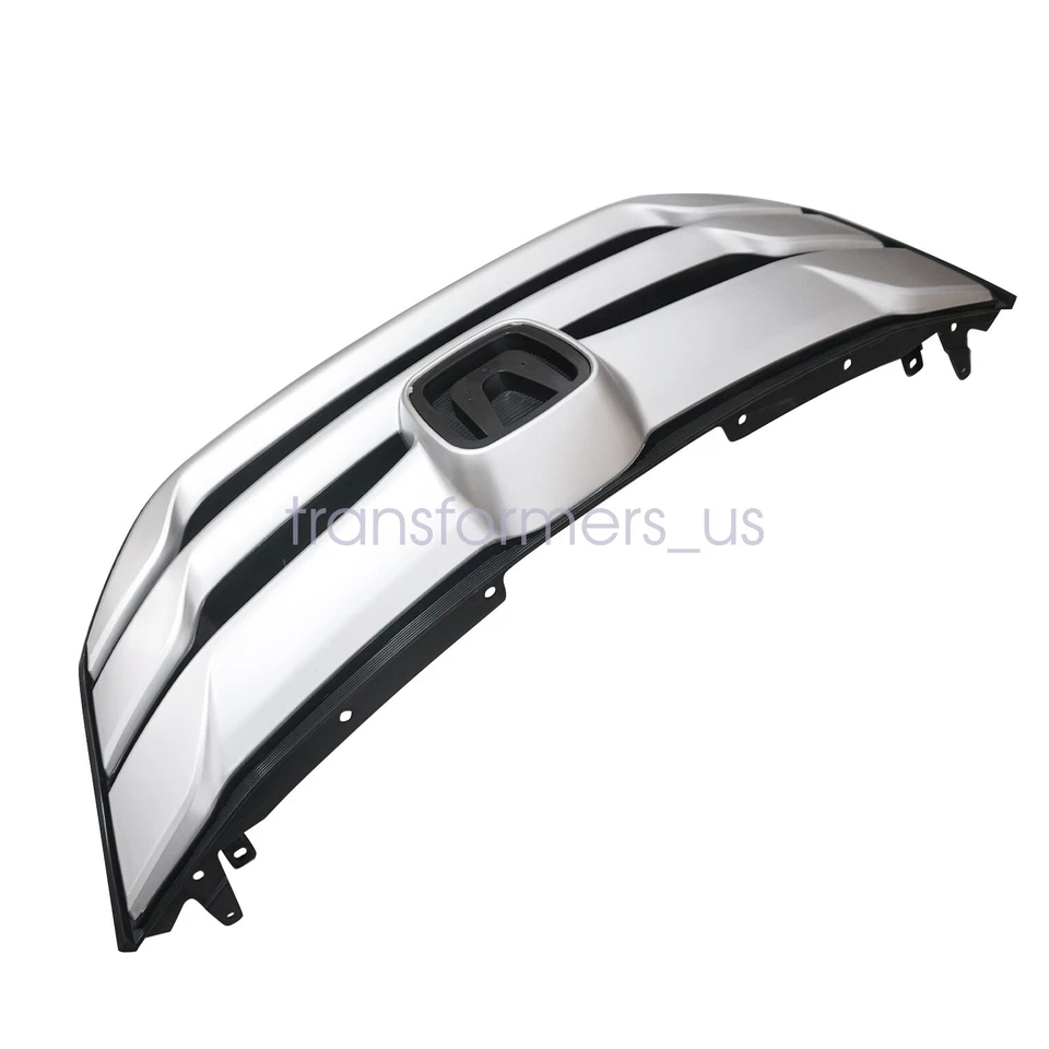 Parachoques delantero plateado capó de ventilación superior plateado para Honda Crosstour 2013 2014 2015 Foto 3 de 4