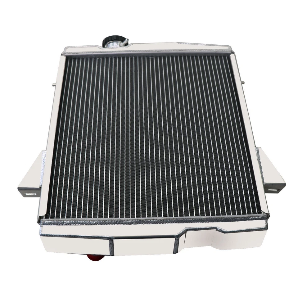 Radiador de alumínio 4 fileiras para 1969-1974 Triumph TR6 1967-1968 TR250 2,5L l6 gasolina - Imagem 4 de 4