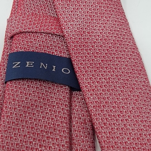 ZENIO Slim Micro-Geo Ties - Red, Slate, Violet Neckties **NEW** - Picture 5 of 14