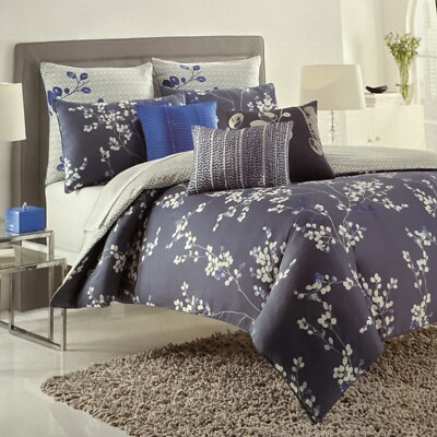 Kas Australia Gabriel Full / Queen Duvet Cover 92 x 96 Floral  Multi Embroidered