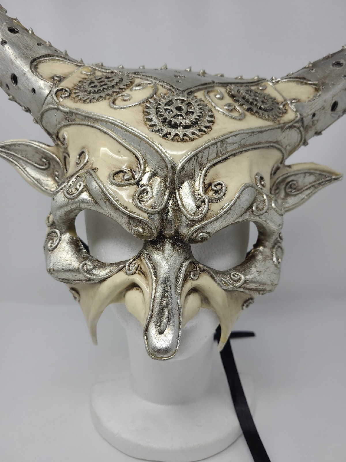 MASQUERADE DEVIL DEMON GARGOYLE COSTUME MASK HORNS EV… Gem