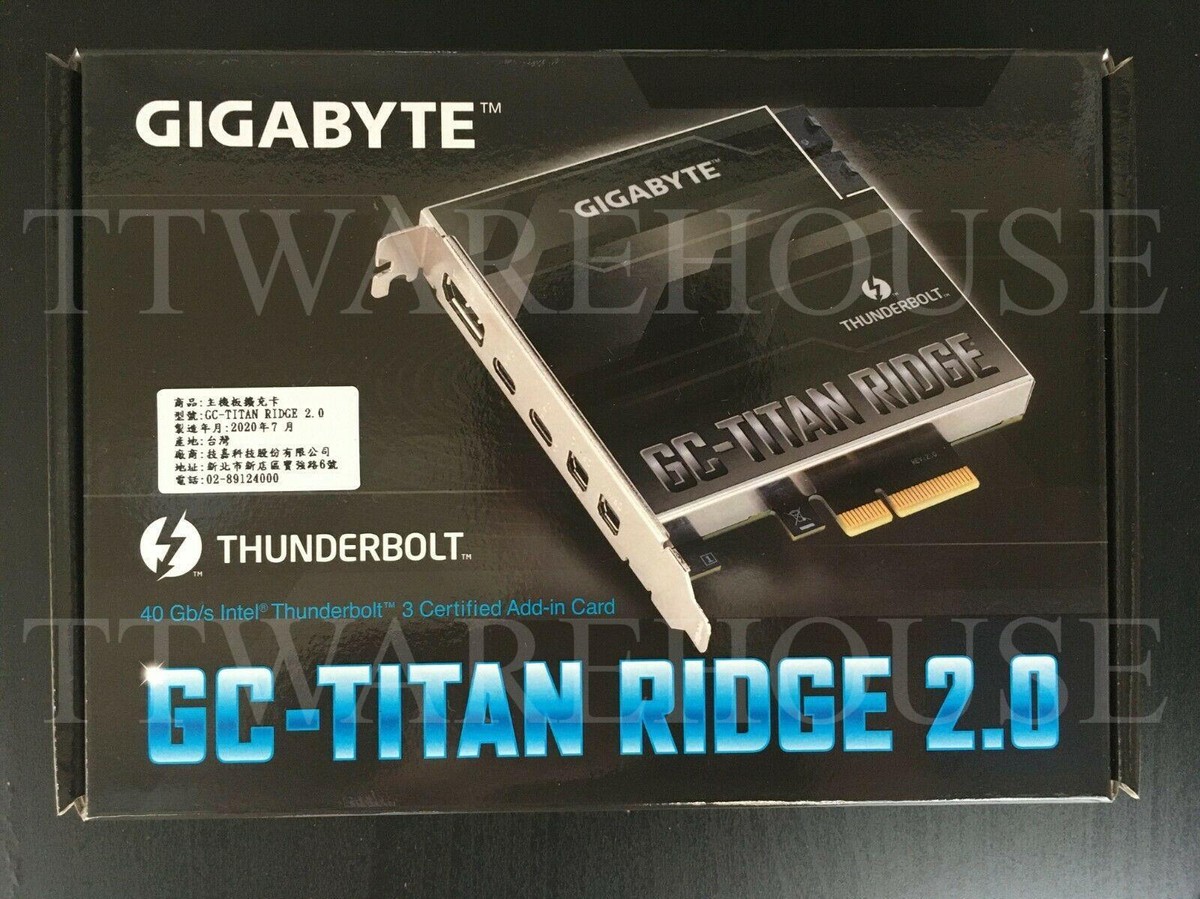 US] NEW GIGABYTE GC-TITAN RIDGE 2.0 Thunderbolt3 Certified PCI-E