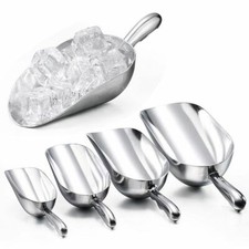 Stainless Steel Ice Scoop Buffet Bar Food Measuring Scoop Sugar Flour Tools