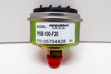 Murphy By Enovation PSB-100-F20 Direct Mount Pressure Switch – 20 Psi Trip Point, 0-100 Psi Range, SPDT 3A @ 30VDC, Brass Mount