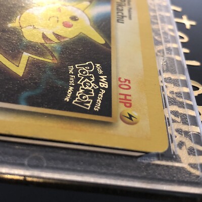 PIKACHU Promo Card #4 Kid's WB Presents The First Movie 1999 Pokemon | eBay