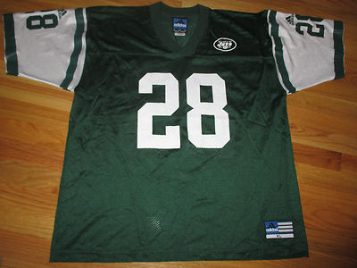 Vintage Adidas CURTIS MARTIN No. 28 NEW YORK JETS (XL) Jersey | eBay