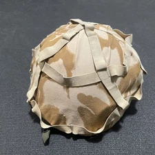 Original British Army UK MK 6 Ballistic Helmet Desert Camo Cover