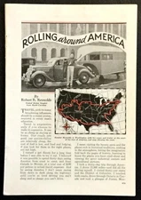 Curtis Aerocar Streamline Trailer 1936 pictorial "Rolling Around America"