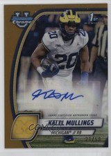 2024 Bowman U Chrome Prospect Gold Refractor 21/50 Kalel Mullings Auto 0gx4