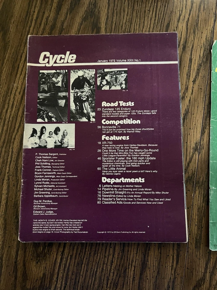 Lot Of Five Motorcycle Magazines 1963-1972 Cycle World And Cycle - Image 3 of 4