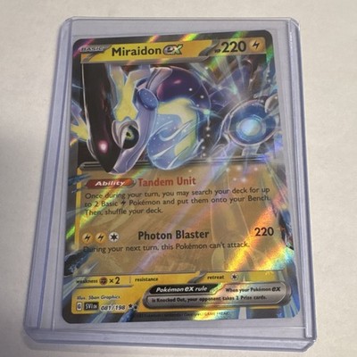 Pokémon Miraidon EX Holo SV01 081/198 220 HP Photon Blaster