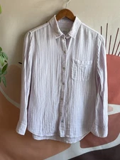 Rails Shirt Women’s Sz Small Lavender Ellis Gauze Spring Button Modern Designer