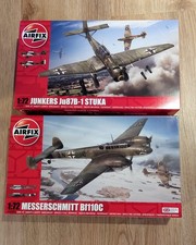 Airfix 1:72 Bausätze Ju87B-1 und Bf110C neuw...