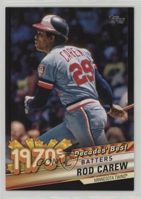 2020 Topps Decades Best Series 2 Batters Black 34/299 Rod Carew #DB-44 HOF 0sz7