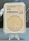 2012 American Eagle Silver Dollar Graded MS-69 By NGC ~ 311