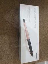 Hair electric curler. Babyliss. Rose-quartz conical wand. Effortless. Flawless.