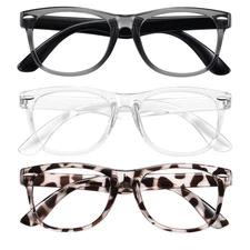 Blue Light Glasses for Kids 3 Pack Blue Light Blocking Glasses for Teen Boys ...