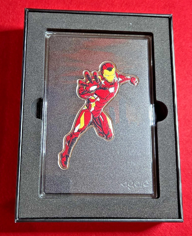 2026 Agoro Marvel Iron Man 1/2 oz Silver Foil Blind Box - Tier One #2784/3485