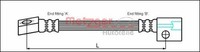 Bremsschlauch Vorne Links Metzger 4112811 FÜR Opel