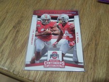 J.K. DOBBINS & K.J. HILL 2020 PANINI CONTENDERS DRAFT PICKS FOOTBALL CARD #7