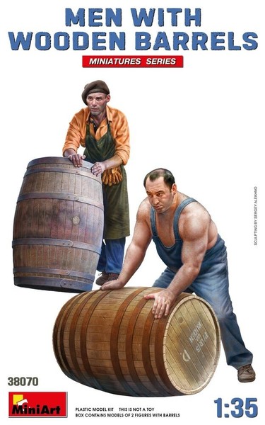 MiniArt 38070 Men With Wooden Barrels In 1:35 Figuren Bausatz Neu + OVP-image