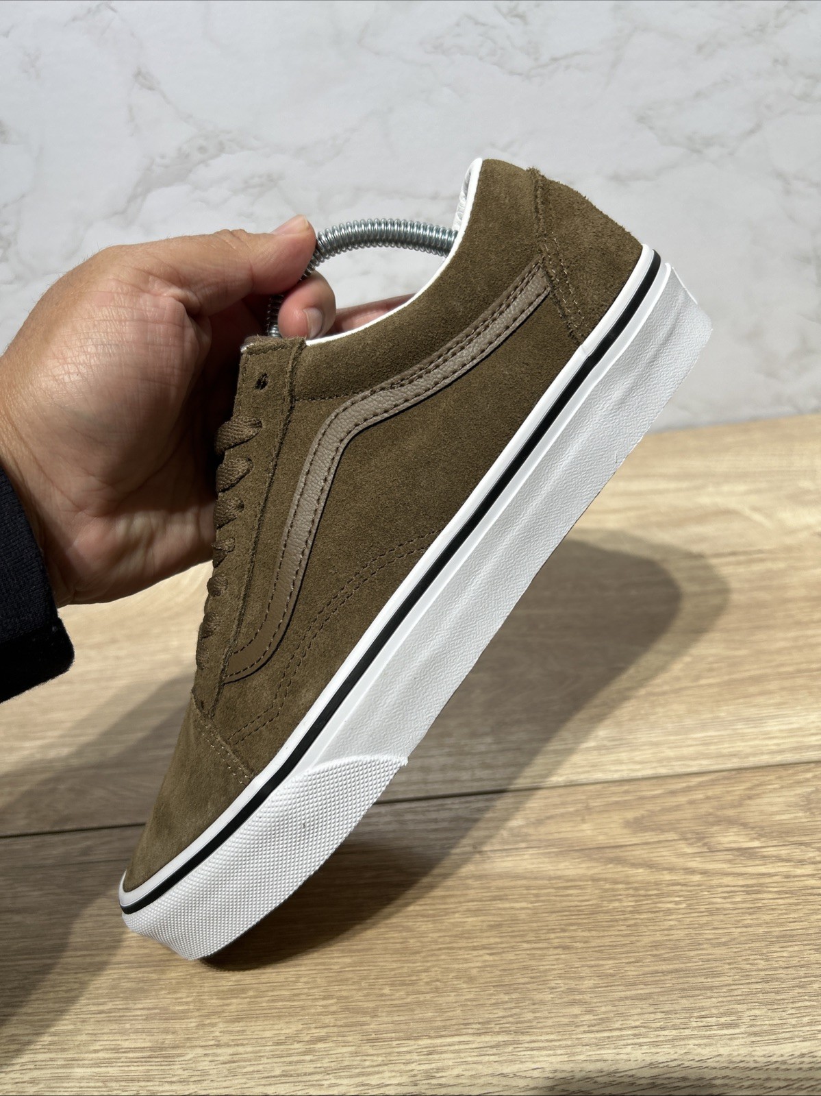 Vans Old Skool Sepia Orange Low Top Skate Sneakers VN000E9T0E0 Sz 7.5 New thumbnail 13