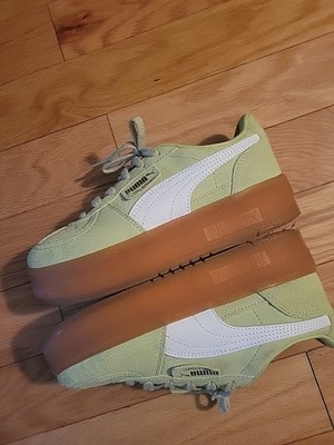 PUMA Palermo Elevated  Suede Mint Green Size  7.5 Women's 
