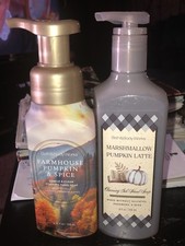 2 Thanksgiving Pumpkin Spice / Marshmallow Latte Bath  Body Hand Soaps