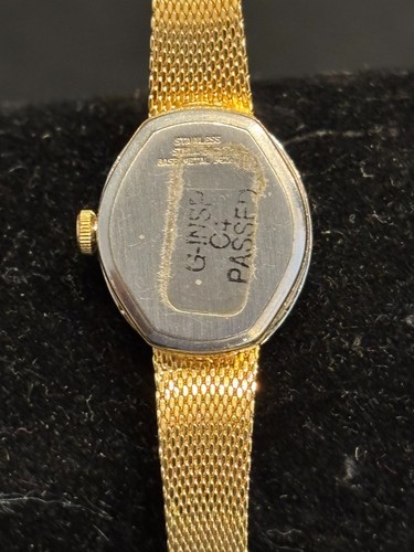 VTG GRUEN Womens Watch Gold & Silver Two-Tone Dress Tested ~ Keeps Accurate Time - Picture 4 of 7