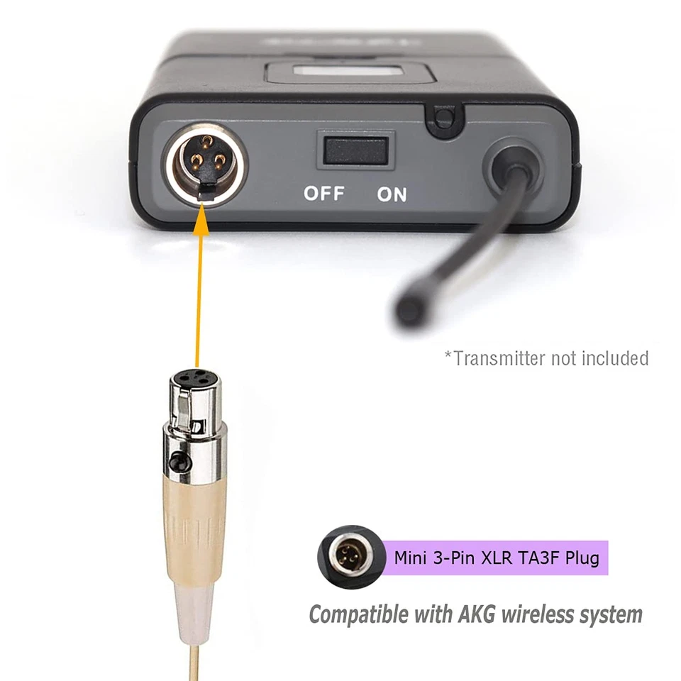 Headset Microphone Single Ear Earset Headworn Over Ear Hanging Condenser Omni... - Image 4 of 4