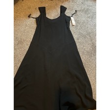 Ralph Lauren new black midi dress size 10 