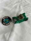 Vintage Hot Wheel Redline Hot Heap Spectraflame Green Missing Wheel w/ button