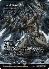 MTG Astral Titan - Primeval Titan - Showcase NM-Mint Final Fantasy: Through the 