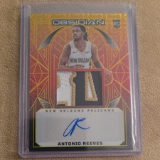 2024-25 Obsidian Antonio Reeves Rookie Patch Auto Molten Mojo Flood #3/10 RPA 