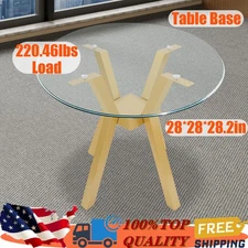 Stable Table Base 28-inch Golden Metal Desk Legs 100 kg Load-Bearing Capacity