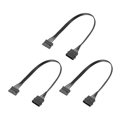 4 Pin Stecker IDE an Serial ATA Buchse Verteiler Kabel 320mm/12.6'' Pack von 3