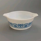 Vintage Pyrex Horizon Blue Casserole Dish #475 B 2 1/2 Qt