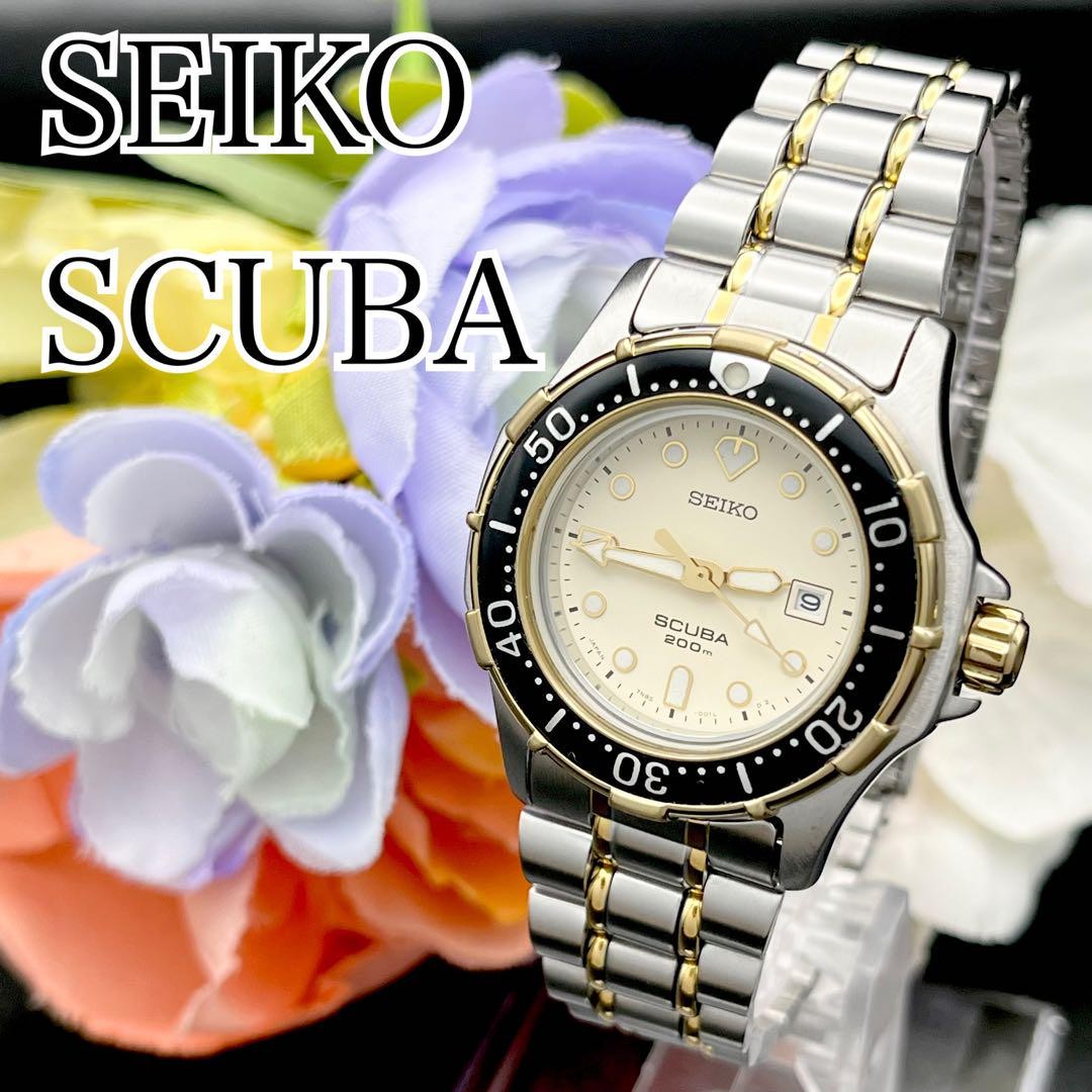 稼動　腕時計　SEIKO SCUBA 200m セイコー スキューバ　J41 Working SEIKO SCUBA 200m Watch, Seiko Scuba J41 From Japan