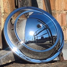 Citroen Traction Avant Big 6 Hub Cap Made in England Chrome on Steel.