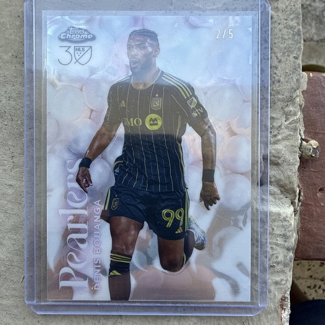 2025 Topps Chrome MLS Denis Bouanga Pearlers White /5 Case Hit SSP