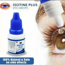 4 x Isotine Plus Eye Drop (10ml Each) For Cataract & Glaucoma fresh stock