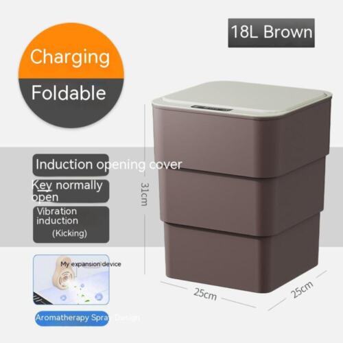 Automatic Smart Trash Can With Lid - Picture 18 of 19