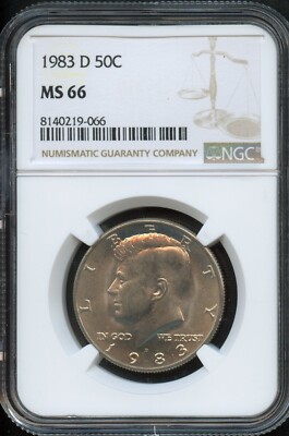 NGC - Kennedy Half Dollar - 50c - 1983 D - MS - 66 | eBay