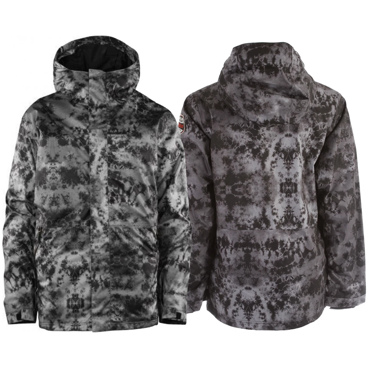 Tie dye shop snowboard jacket