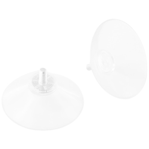 10pc Clear 41mm Thumb Screw Clear Suction Cups White Nut Rubber Casement-Suckers - Picture 3 of 24