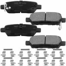 4X Rear Brake Pads for Nissan Rogue 350Z Juke Sentra Altima Infiniti G35 M35