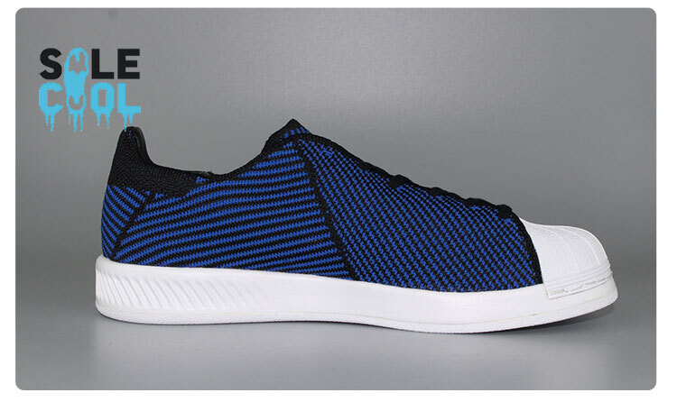 Adidas Herren Superstar Bounce Primeknit blau Freizeitschuhe Turnschuhe  S82242