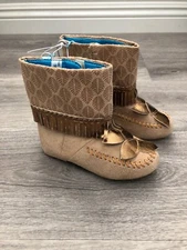 Disney Store Girls Toddler Pocahontas Costume Shoes Boots 9/10 NWT