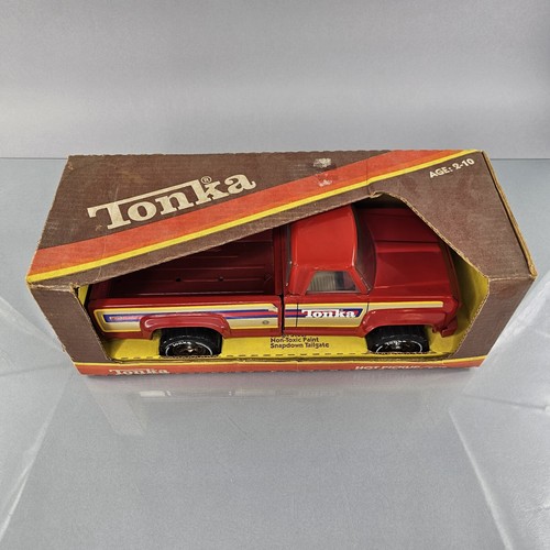 Vintage Tonka HOT PICKUP Truck 2360 Red Pressed Steel XR-101 1970s Original - Picture 2 of 23